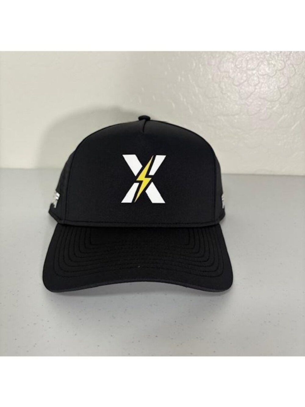 PXG Hat Cap Snap Back Black Lightning Logo Golf One Size Mens Performance